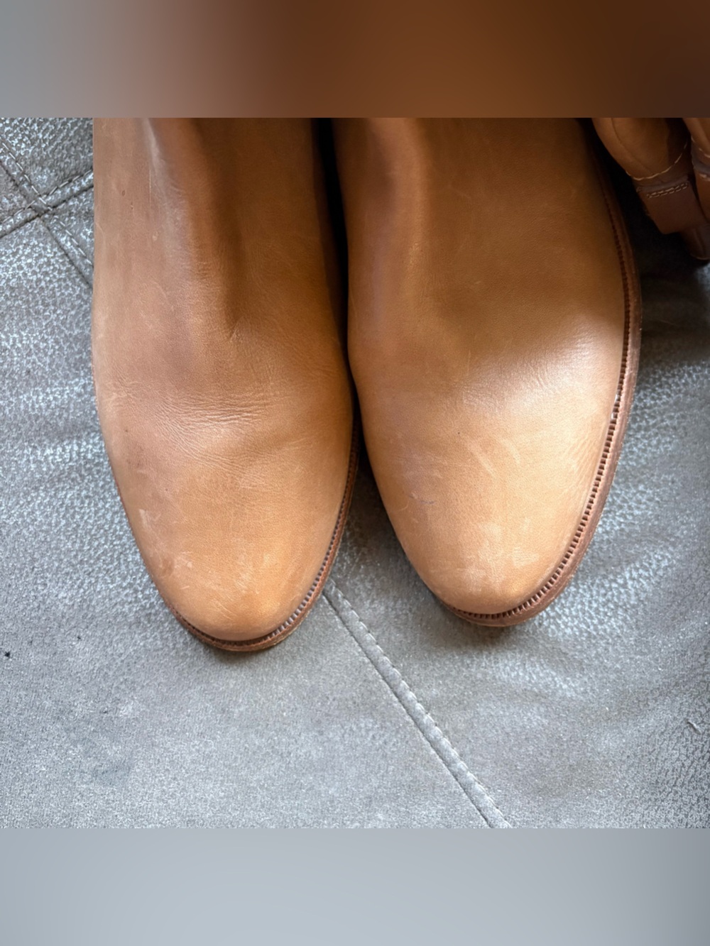 Coach Leather Laguna Tan Brown Riding Boots 10 Equestrian Preppy Old Money Knee - Picture 6 of 13